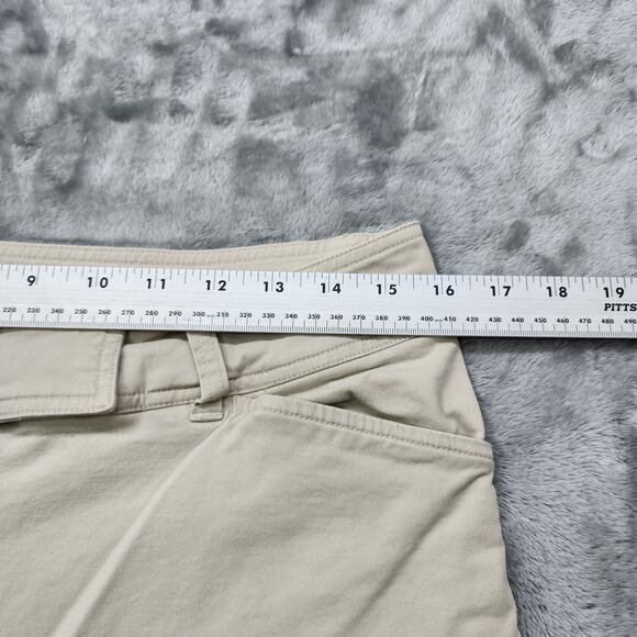Jones Wear Sport Pants Womens 10 Tan Khaki Mid Rise Crop Capri Wide Leg Casual - Picture 7 of 11